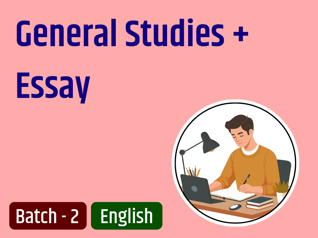 General Studies + Essay IAS Mains Answer Writing Batch - 2 EN
